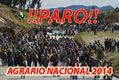 PARO AGRARIO NACIONAL 2014